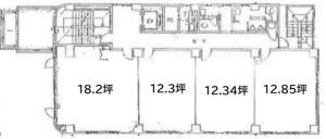 ユニ老松ビル基準階図面