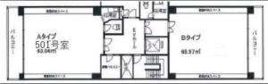 西天満法槽ビル基準階図面