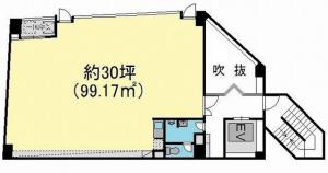 ミツフ第３ビル基準階間取り図