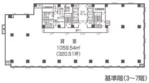 関電不動産西本町基準階図面