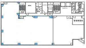 御堂筋エスジービル基準階間取り図