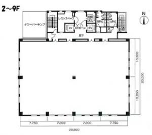 シオノギ神戸ビル基準階図面