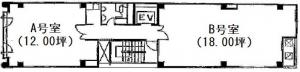 中川ビル基準階間取り図