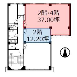 東辰ビル基準階間取り図