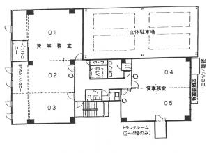 第２中田ビル基準階間取り図