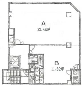アストルビル基準階間取り図