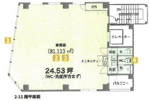 藤原ビル基準階図面