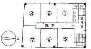 日宝北浜ビル基準階図面
