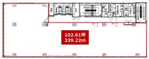 瓦町スクエアビル基準階図面