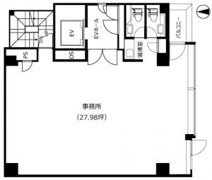 肥後橋辰巳ビル基準階図面