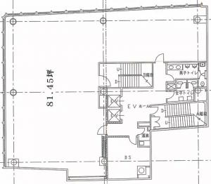 南都地所大阪ビルディング基準階図面