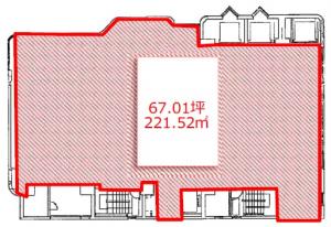 グルカスシティビル基準階間取り図