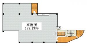 梅新ファーストビル基準階間取り図