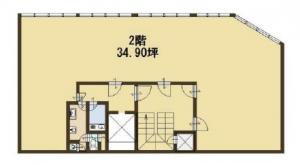 Ｒ．Ｒ．ＢＵＩＬＤ（アールアール）ビル基準階間取り図