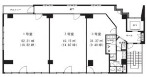 ＮＬＣサクセスビルイースト基準階図面