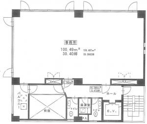 大拓ビル１５基準階図面