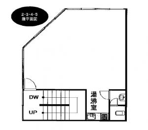 幸（さいわい）ビル基準階間取り図