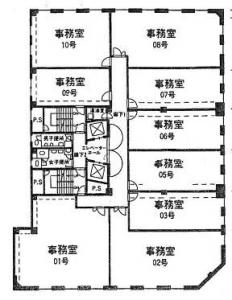 ファースト船場ビル基準階間取り図