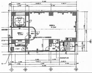 ＷＩＬＬ博労町ビル基準階間取り図