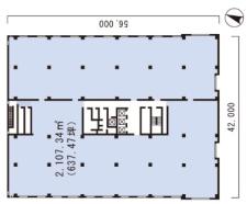 ウノサワ東急ビル基準階図面