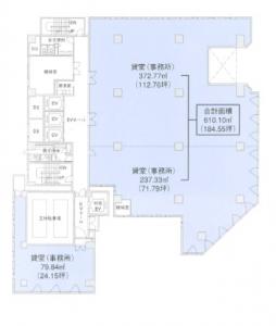 心斎橋東急ビル基準階間取り図