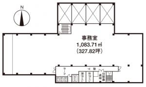 カラスマプラザ２１基準階間取り図