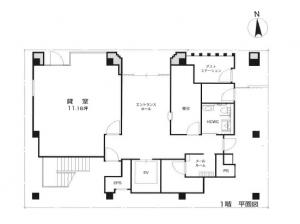 ＭＦ南森町２ビル１階間取り図