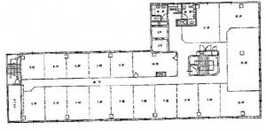 三星南本町ビル基準階図面