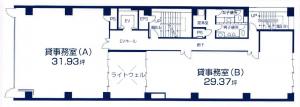 船場ＭＫビル基準階間取り図