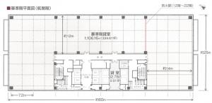 中之島インテスビル基準階図面