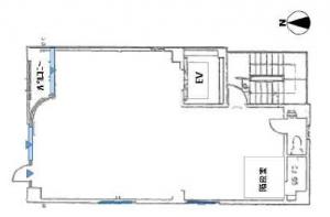 心斎橋早川ビル基準階間取り図
