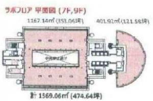 アジアワンセンターラボ基準階図面