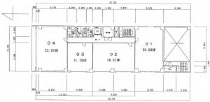 トーア紡第２ビル基準階間取り図