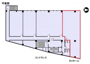 メッセージ梅田ビル７階間取り図