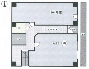 サカモトビル基準階間取り図