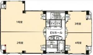 イトーピア扇町ビル基準階図面