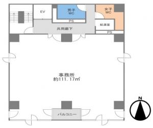 梅田ＵＫビル基準階図面