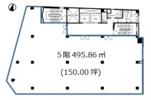 辰巳ビル５階間取り図