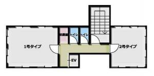 新町パークビル基準階間取り図