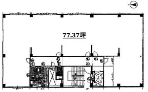 新東和ビルＡ棟基準階間取り図