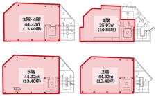 キャピタル原宿基準階間取り図