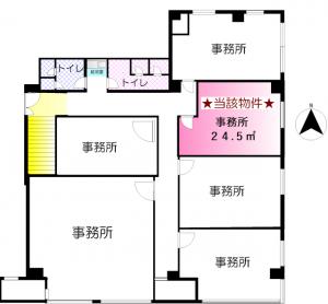 西大手前ビル２階間取り図