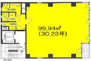 淀屋橋ＮＴビル基準階間取り図