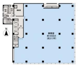 東京建物本町ビル基準階図面