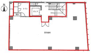 茨木高橋ビル基準階間取り図