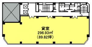 いちご南森町ビル基準階間取り図
