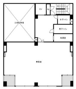 天満ファーストビル基準階間取り図