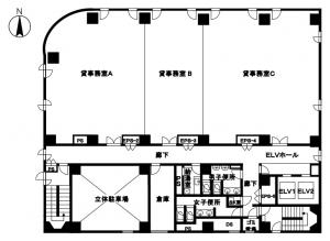 カーニープレイス本町ビル基準階間取り図