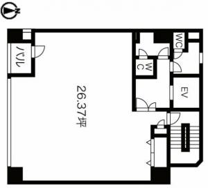 日建インテリジェント松ヶ枝ビル基準階図面