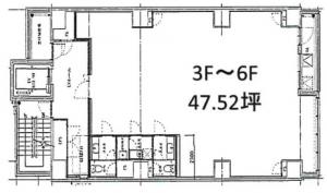 ＣＲＯＳＳ　ＢＬＤＧ基準階間取り図